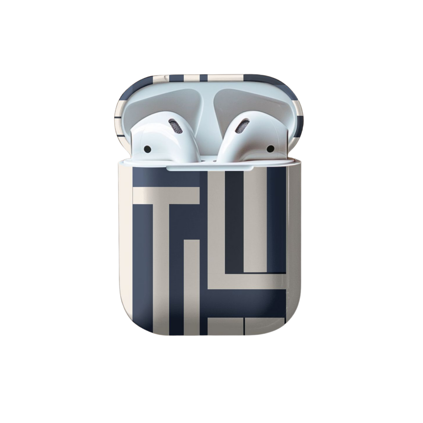 Geometric Groove Airpod Case
