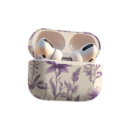 Purple Bloom Airpod Case