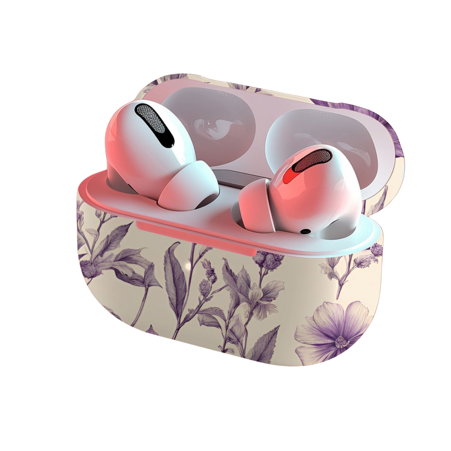 Purple Bloom Airpod Case