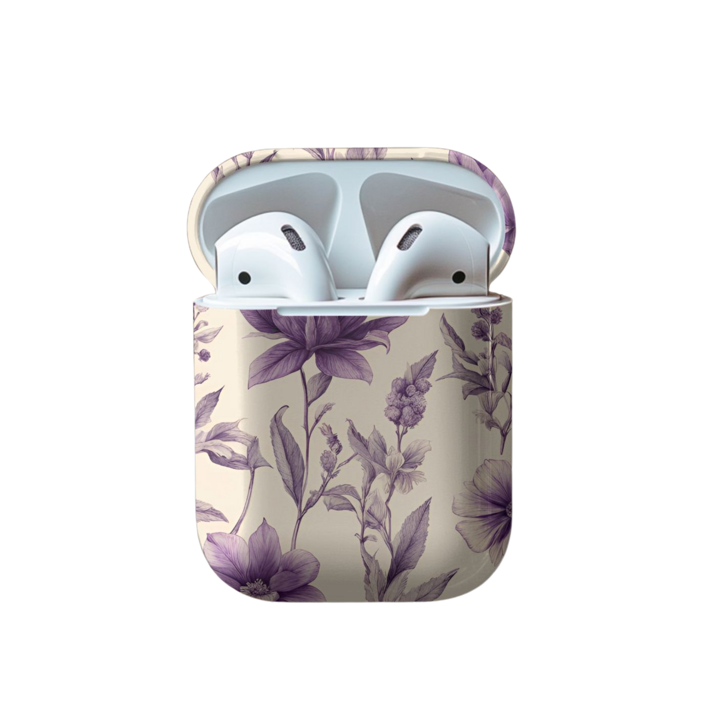 Purple Bloom Airpod Case