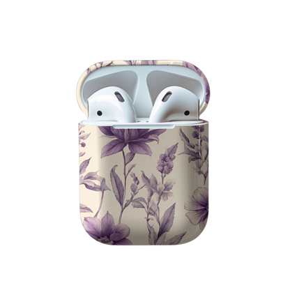 Purple Bloom Airpod Case